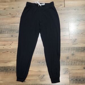 Marine Layer Jersey Lounge Jogger Black Drawstring Waist Thin‎ Lightweight Small